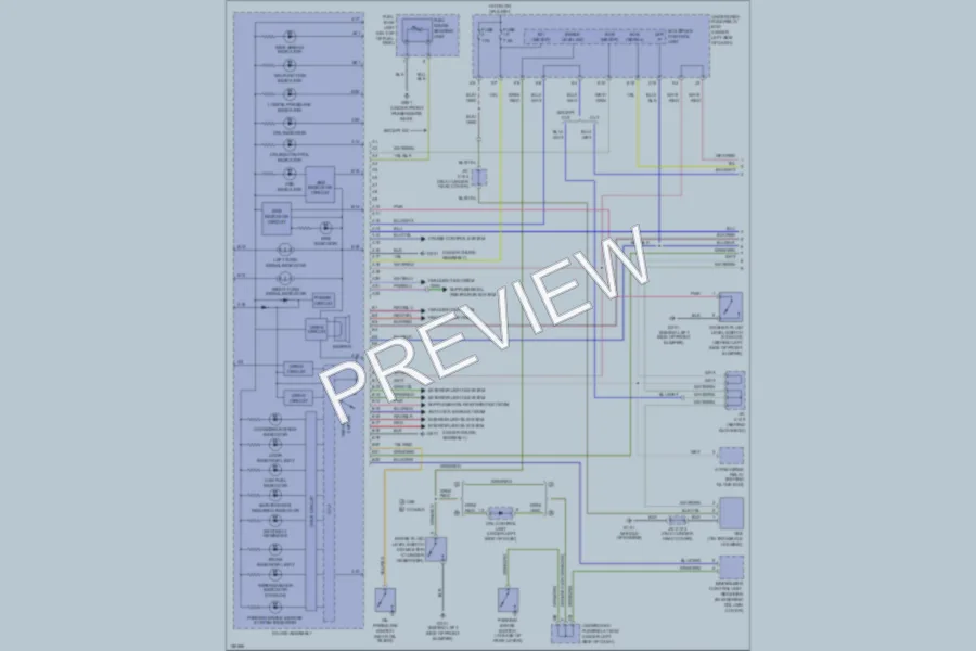 2002 Honda Civic Instrument Cluster wiring diagram preview