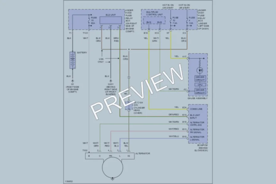 2002 Honda Civic Starting Charging wiring diagram preview