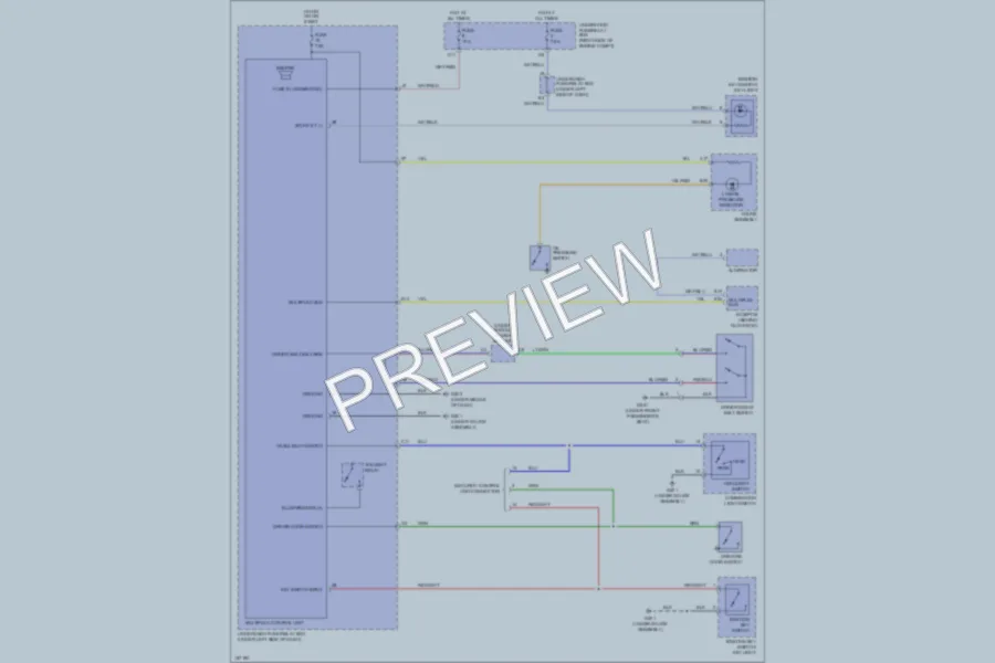2002 Honda Civic Warning Systems wiring diagram preview
