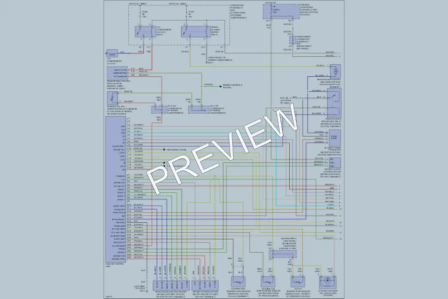 2002 Honda Odyssey Air Conditioning wiring diagram preview