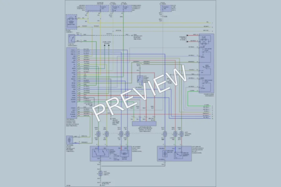 2002 Honda Odyssey Trunk Tailgate Fuel Door wiring diagram preview