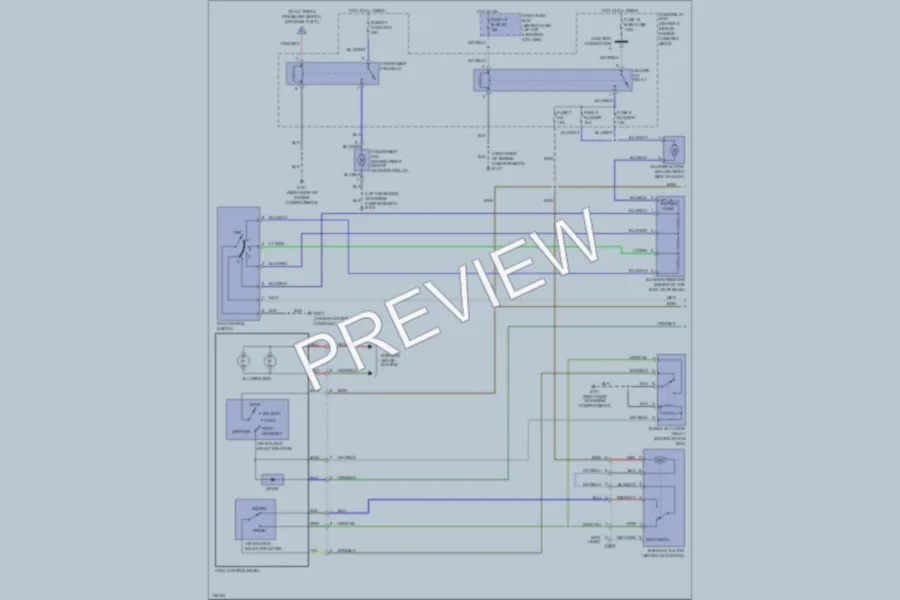 2002 Honda Passport Air Conditioning wiring diagram preview