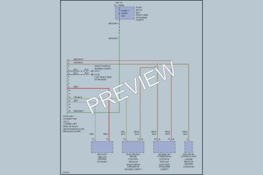 2002 Honda Passport Computer Data Lines wiring diagram preview