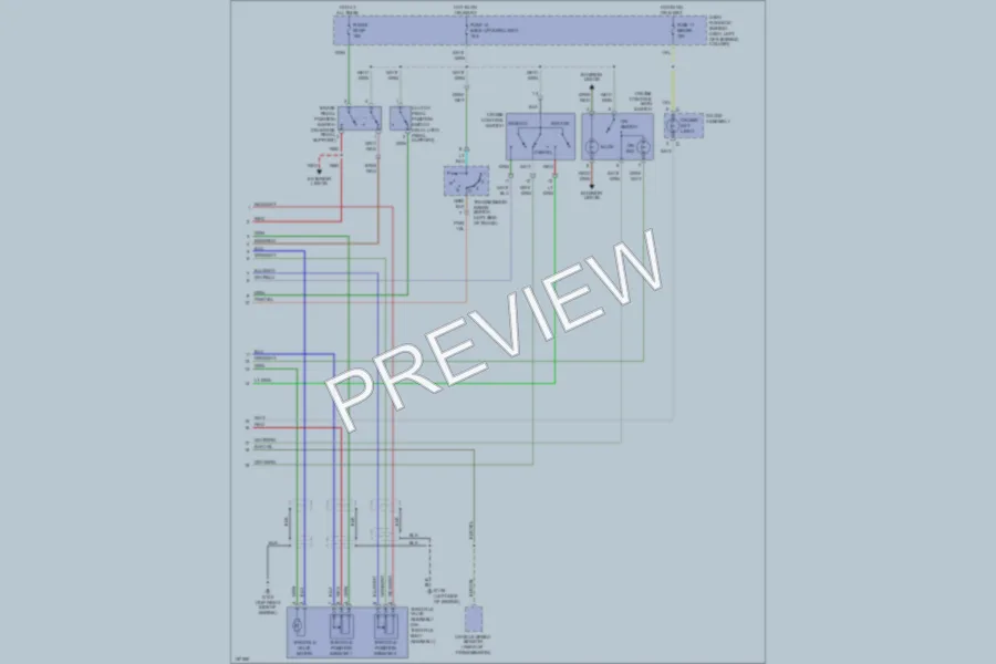 2002 Honda Passport Cruise Control wiring diagram preview