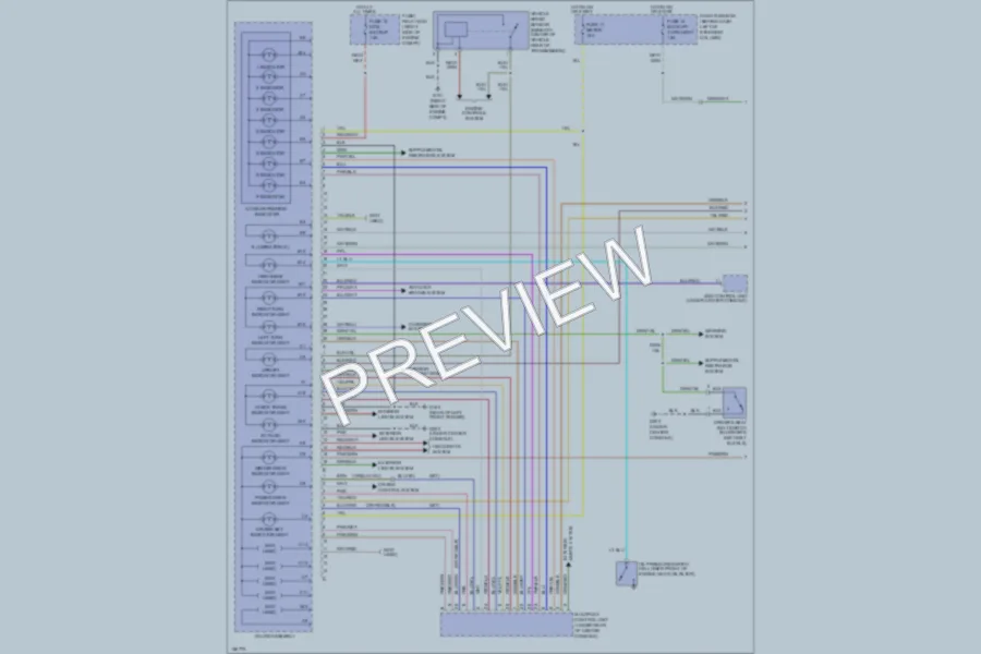 2002 Honda Passport Instrument Cluster wiring diagram preview