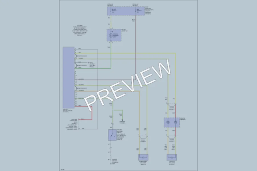 2002 Honda Passport Supplemental Restraints wiring diagram preview