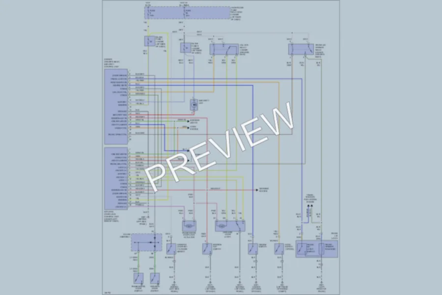 2002 Honda S2000 Power Door Locks wiring diagram preview