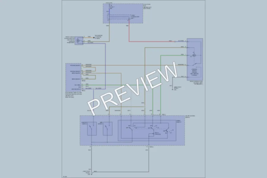 2002 Hyundai Accent Wiper Washer wiring diagram preview