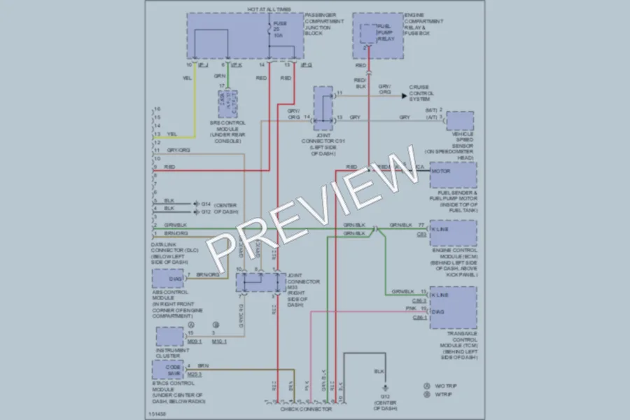 2002 Hyundai Elantra Computer Data Lines wiring diagram preview