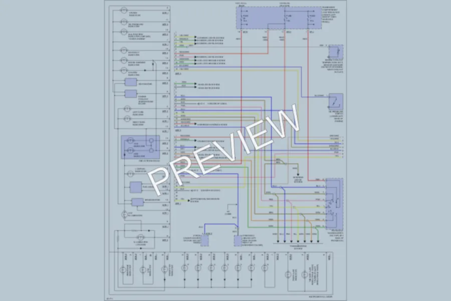 2002 Hyundai Elantra Instrument Cluster wiring diagram preview