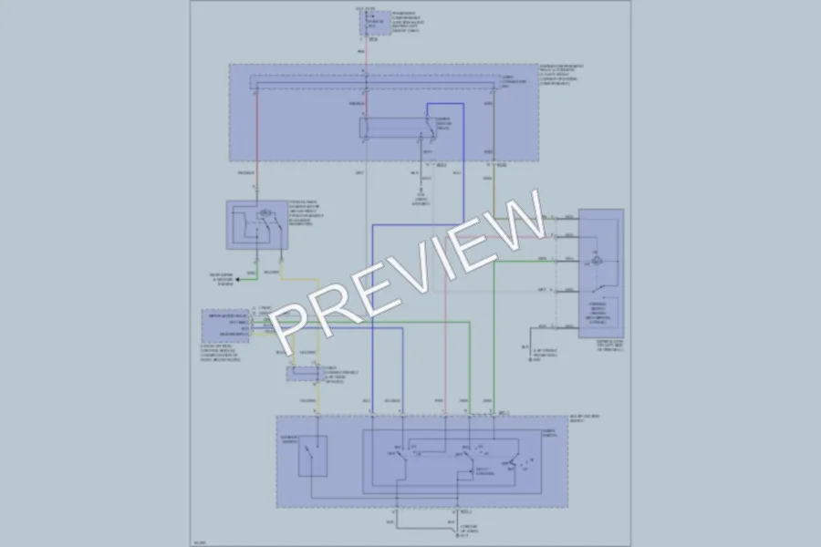 2002 Hyundai Elantra Wiper Washer wiring diagram preview