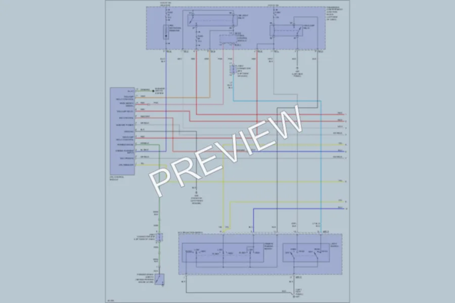 2002 Hyundai SantaFe Headlights wiring diagram preview