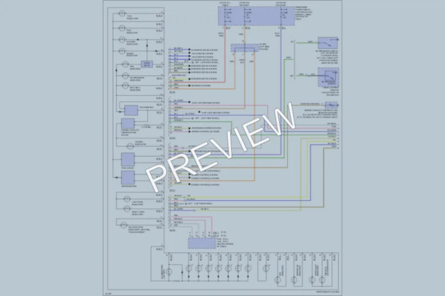 2002 Hyundai SantaFe Instrument Cluster wiring diagram preview