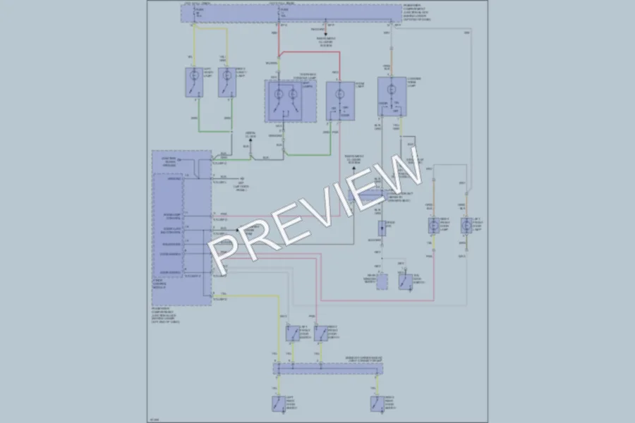 2002 Hyundai SantaFe Interior Lights wiring diagram preview