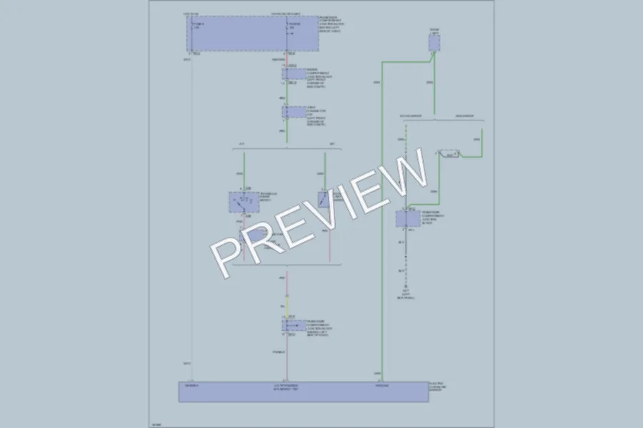 2002 Hyundai SantaFe Power Mirrors wiring diagram preview