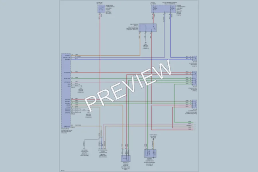 2002 Hyundai SantaFe Transmission wiring diagram preview