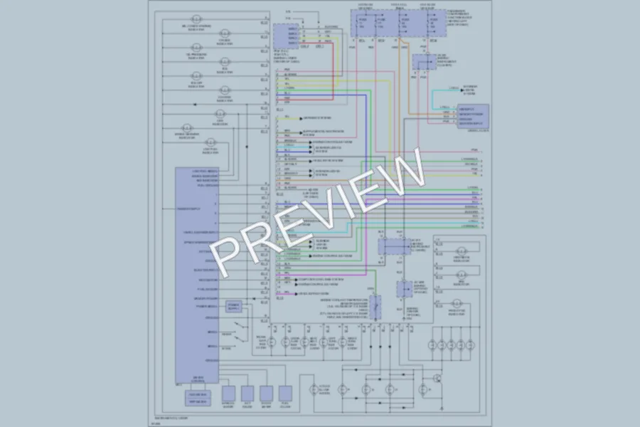 2002 Hyundai Sonata Instrument Cluster wiring diagram preview