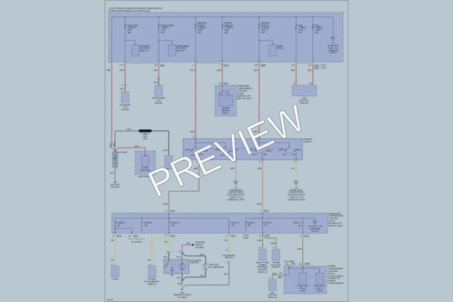 2002 Hyundai Sonata Power Distribution wiring diagram preview