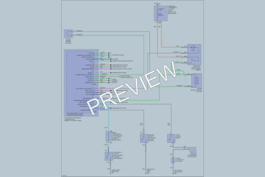 2002 Hyundai XG350 Body Computer wiring diagram preview