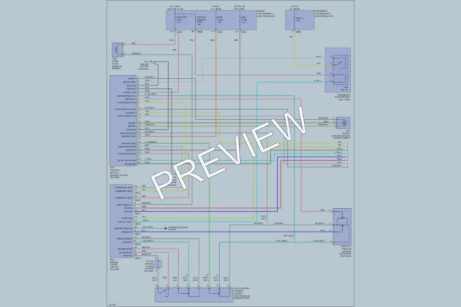 2002 Hyundai XG350 Cruise Control wiring diagram preview