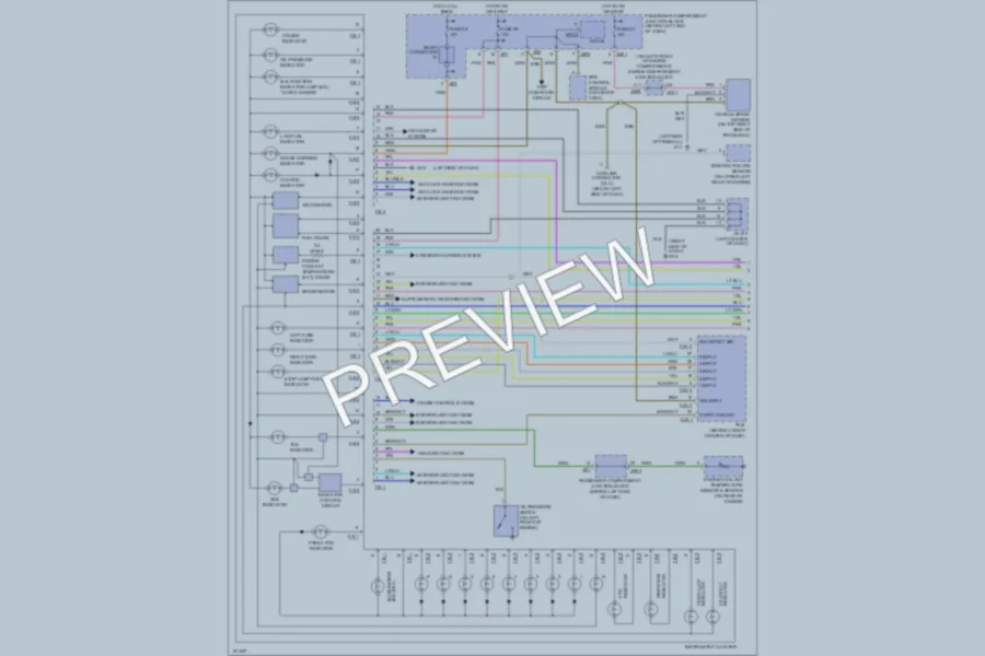 2002 Hyundai XG350 Instrument Cluster wiring diagram preview