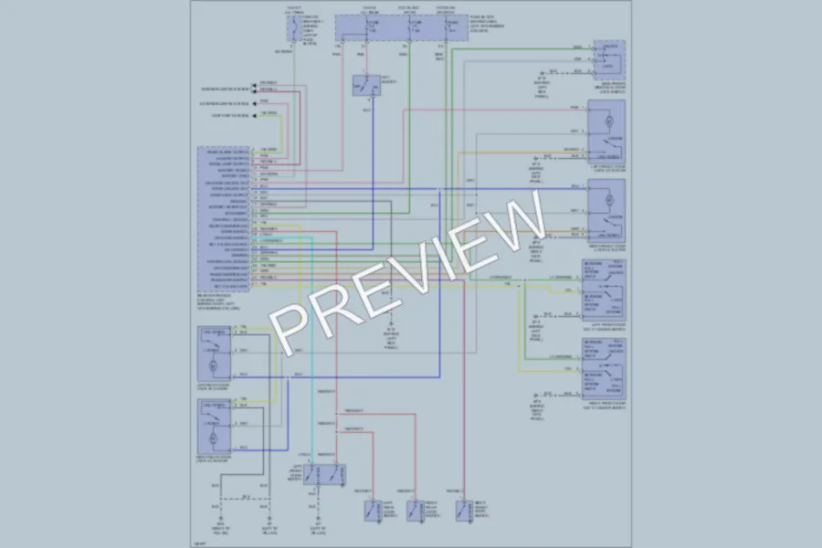 2002 Infiniti G20 Power Door Locks wiring diagram preview