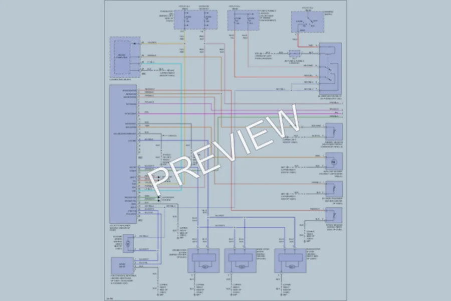 2002 Infiniti I35 Air Conditioning wiring diagram preview