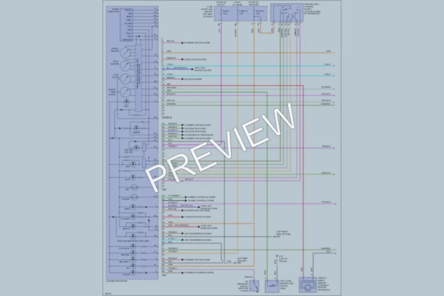 2002 Infiniti I35 Instrument Cluster wiring diagram preview