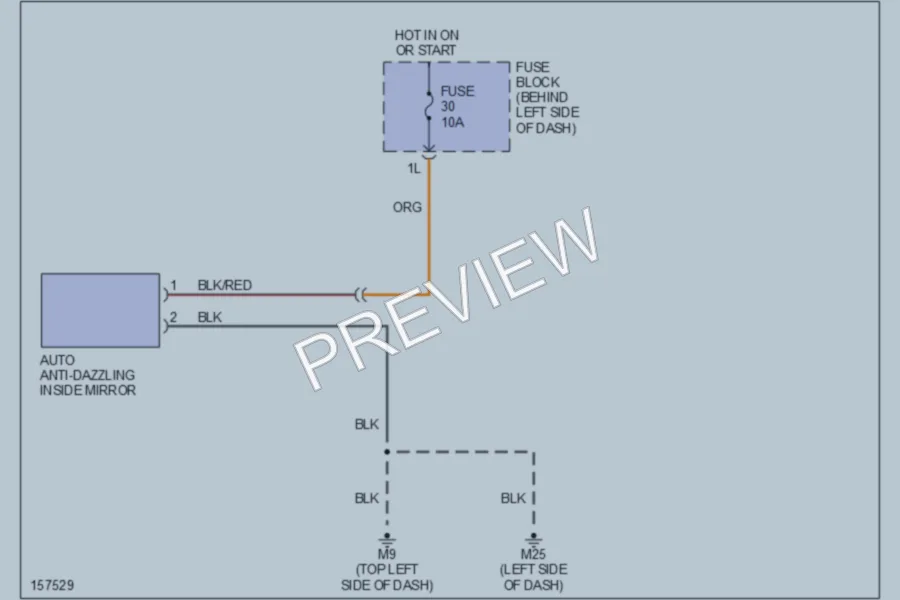 2002 Infiniti I35 Power Mirrors wiring diagram preview