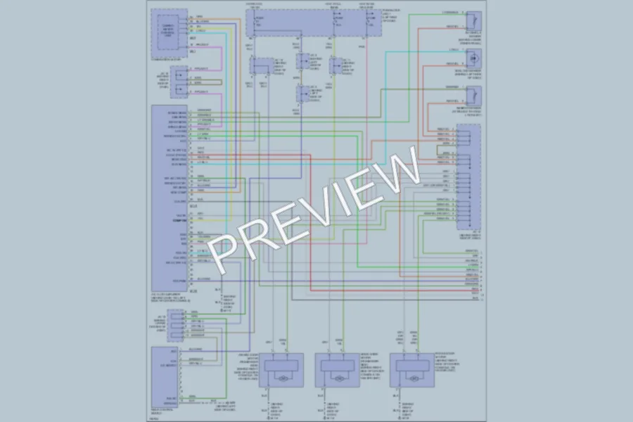 2002 Infiniti Q45 Air Conditioning wiring diagram preview