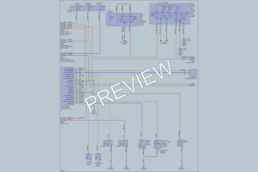 2002 Infiniti Q45 Anti Theft wiring diagram preview