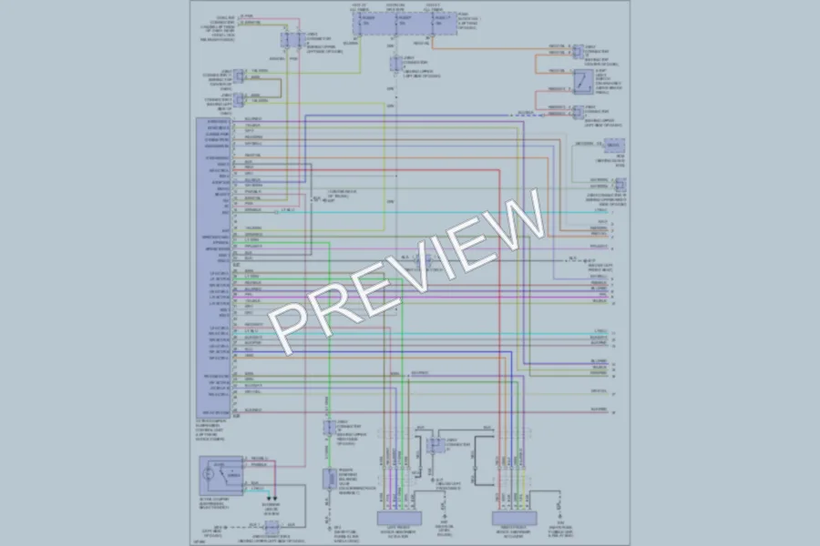 2002 Infiniti Q45 Electronic Suspension wiring diagram preview