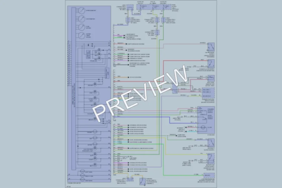 2002 Infiniti Q45 Instrument Cluster wiring diagram preview