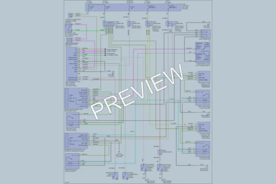 2002 Infiniti Q45 Power Door Locks wiring diagram preview
