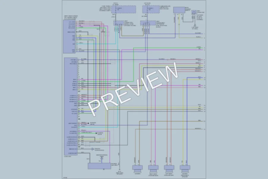 2002 Infiniti Q45 Radio wiring diagram preview