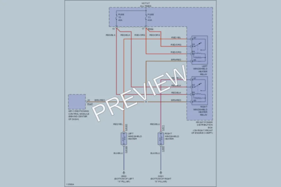 2002 Jaguar SType Defoggers wiring diagram preview