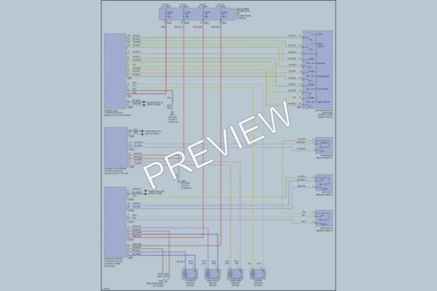 2002 Jaguar SType Power Windows wiring diagram preview