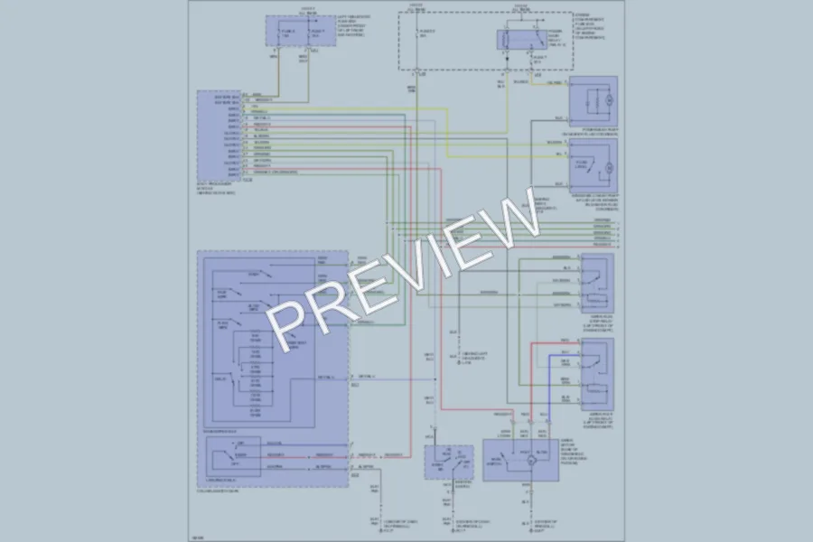2002 Jaguar XJ8 Wiper Washer wiring diagram preview