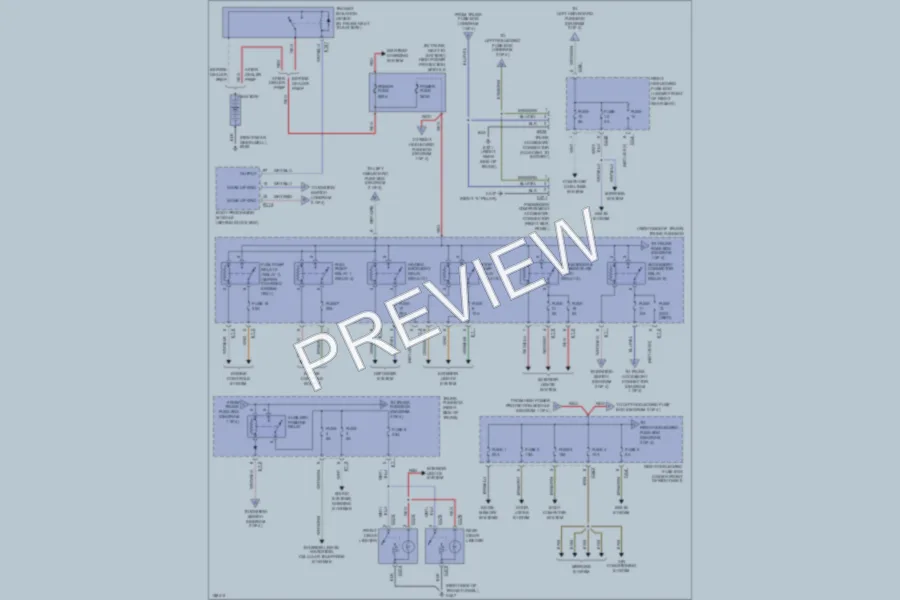 2002 Jaguar XJR Power Distribution wiring diagram preview