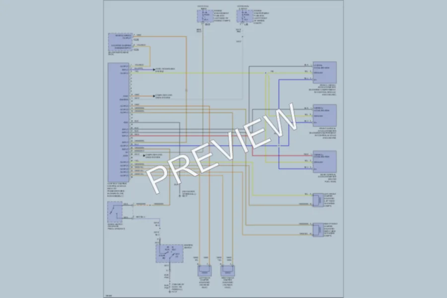 2002 Jaguar XJSport Electronic Suspension wiring diagram preview