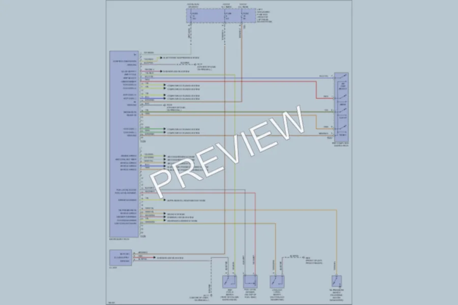 2002 Jaguar XJSport Instrument Cluster wiring diagram preview