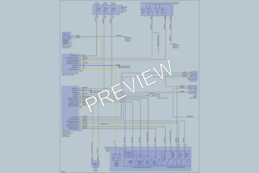 2002 Jaguar XJSuper Power Windows wiring diagram preview