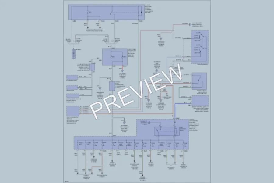 2002 Jaguar XK8 Power Distribution wiring diagram preview