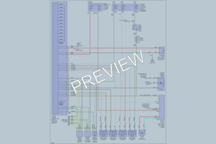 2002 Jaguar XType Anti Lock Brakes wiring diagram preview
