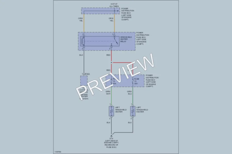 2002 Jaguar XType Defoggers wiring diagram preview