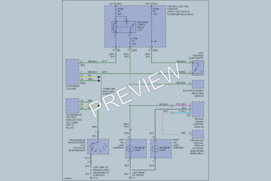 2002 Jaguar XType Exterior Lights wiring diagram preview