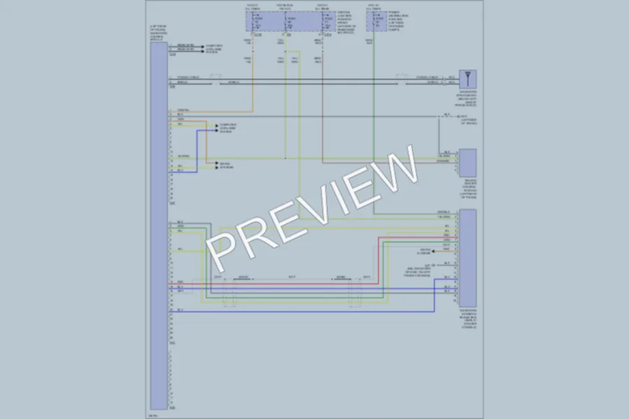 2002 Jaguar XType Navigation wiring diagram preview