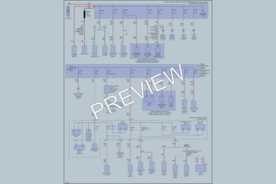 2002 Jeep GrandCherokee Power Distribution wiring diagram preview