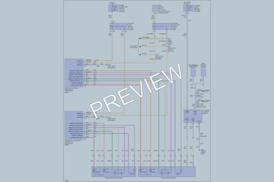 2002 Jeep GrandCherokee Power Mirrors wiring diagram preview