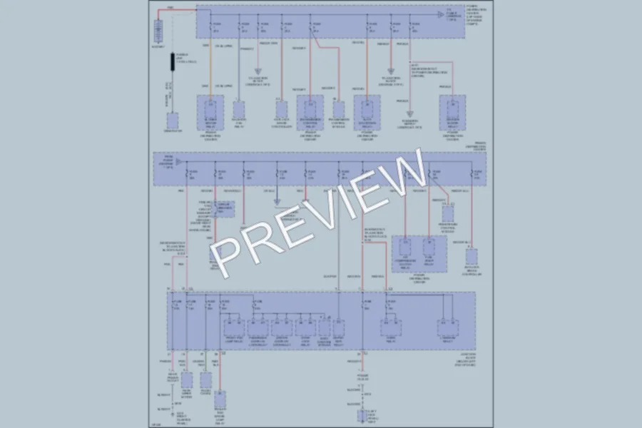 2002 Jeep Liberty Power Distribution wiring diagram preview